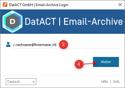 Mailstore ClientSchritt 2