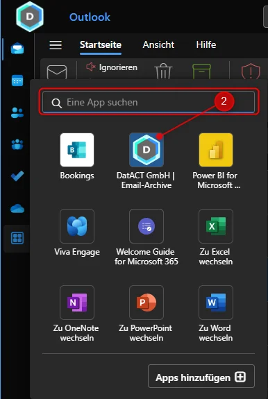 Outlook NewSchritt 2